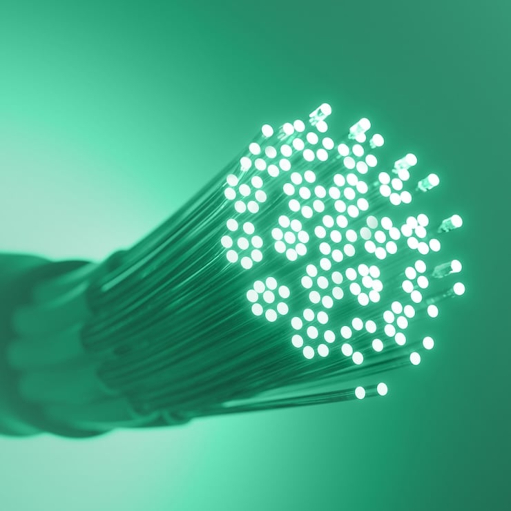 Grüne Glasfaserleitungen für schnelle und zuverlässige Internetverbindungen von Unsere Grüne Glasfaser.